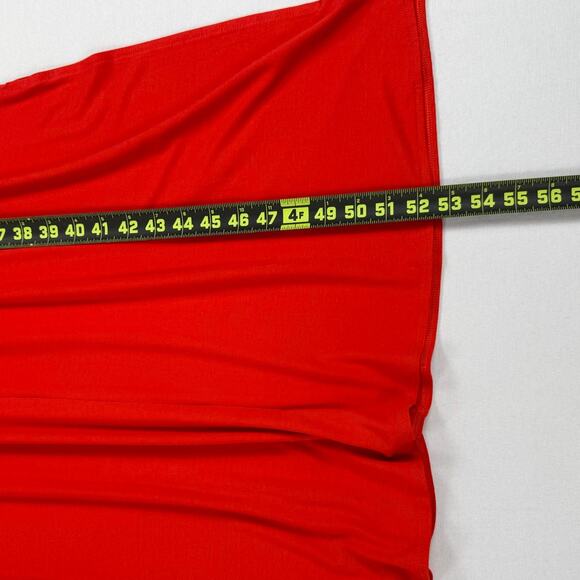 Chicos Womens Sleeveless Twofer Layer Midi Dress Size 12 / 14 Red - Picture 13 of 14